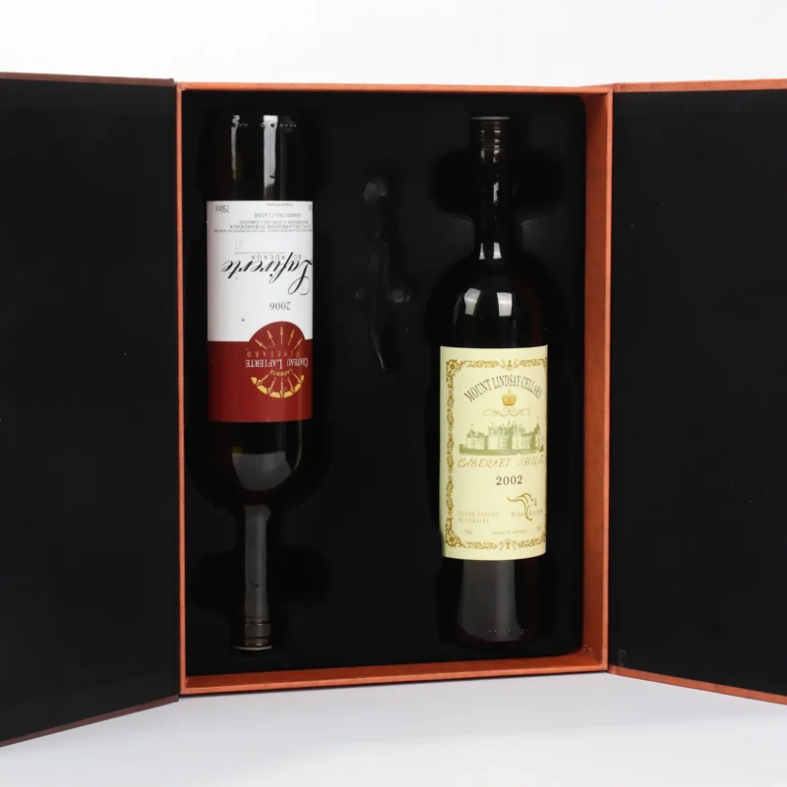 2-Bottle Cardboard Wine Gift Box with Magnetic Closure 4